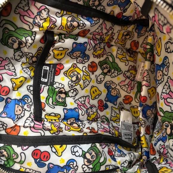 NWT Super Mario World Backpack for Nintendo Switch Lite Console & Accessories - Picture 5 of 6